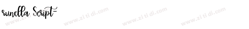 runella Script字体转换 runella Script字体转换